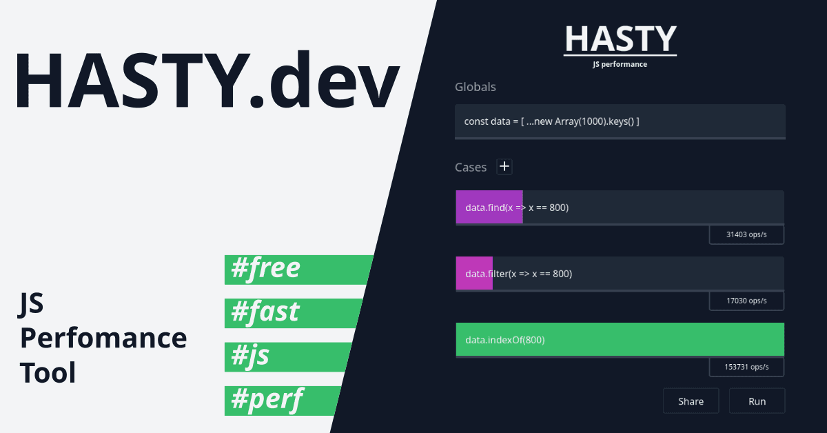 Embeddable hasties 🤯