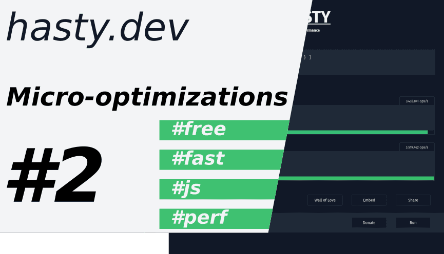 Micro-optimizations #2